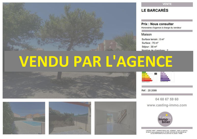 Maison - 70 m² - 3 pièces