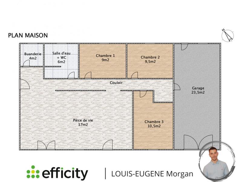 Pavillon - 84 m² - 5 pièces