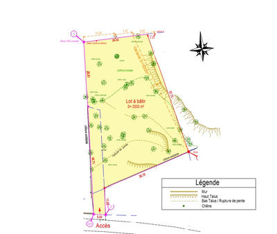 Terrain - 2 000 m²