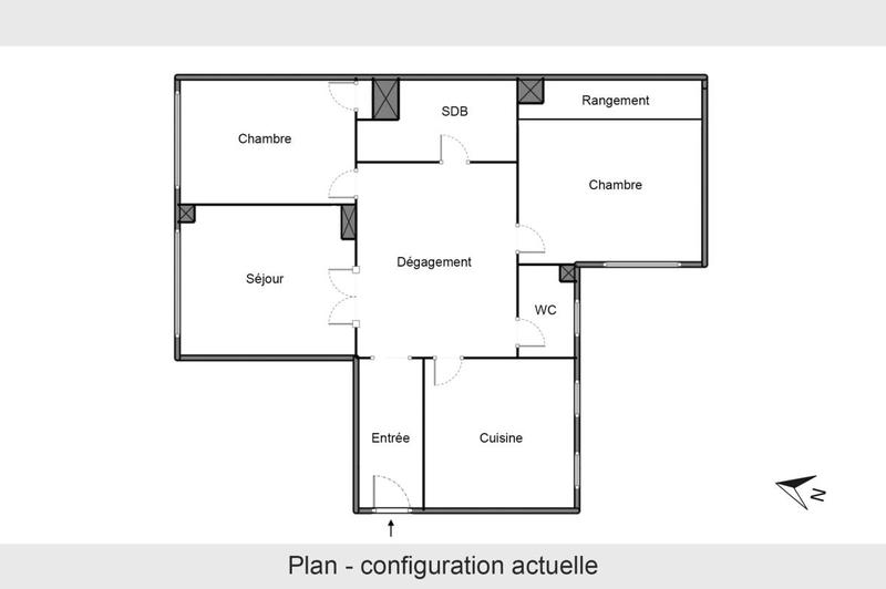 Appartement - 67 m² - 3 pièces