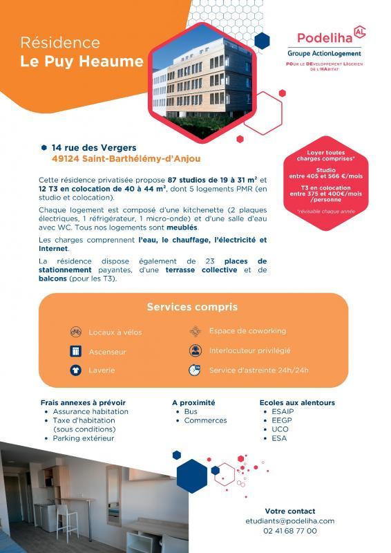 Appartement - 40 m² - 3 pièces