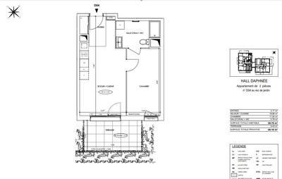 Appartement - 40 m² - 2 pièces