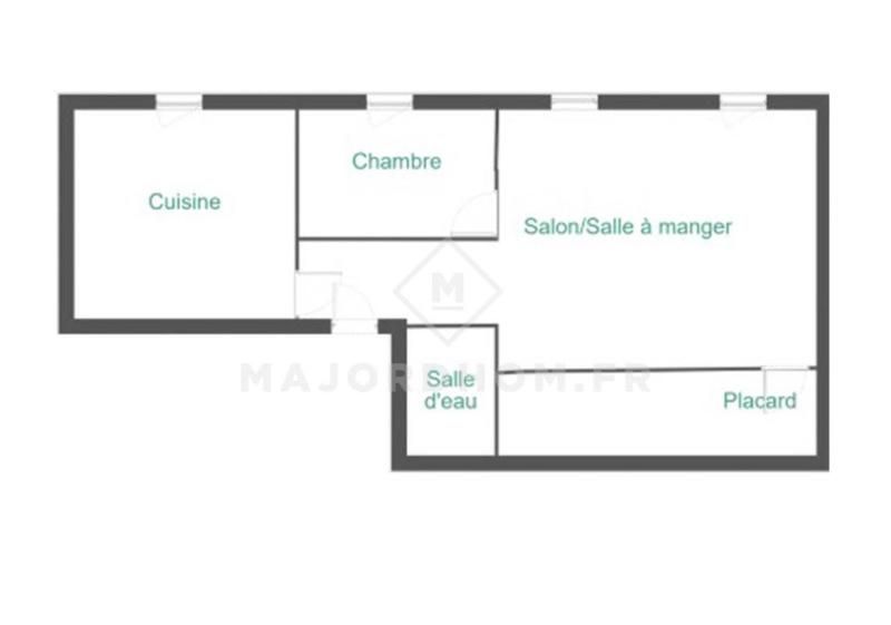 Appartement - 46 m² - 2 pièces