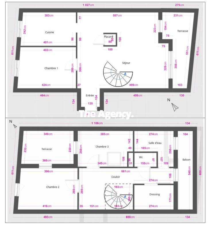 Duplex - 92 m² - 4 pièces