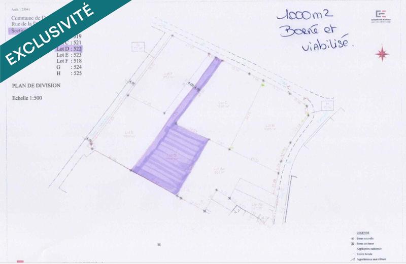 Terrain - 1 000 m²