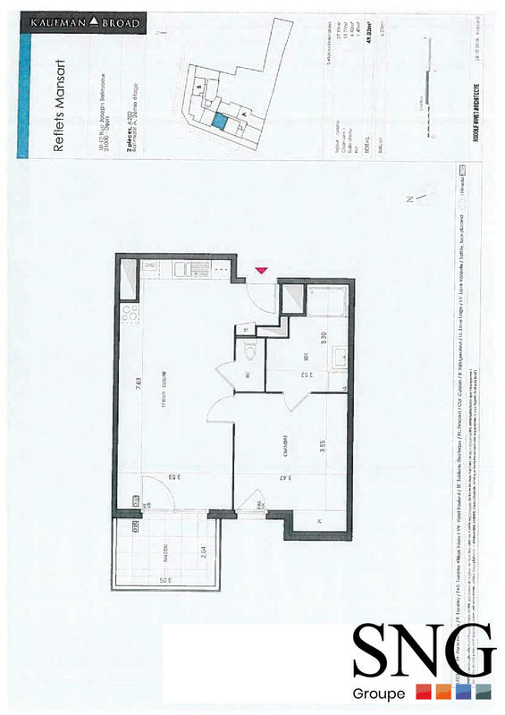 Appartement - 49 m² - 2 pièces