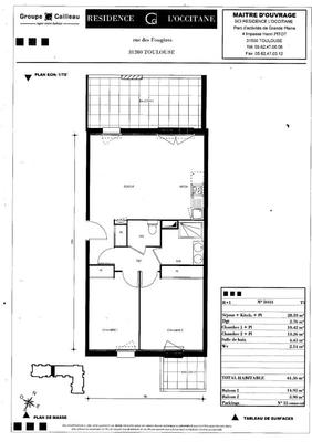 Appartement - 61 m² - 3 pièces
