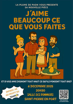 Soirée théâtre au profit du Téléthon