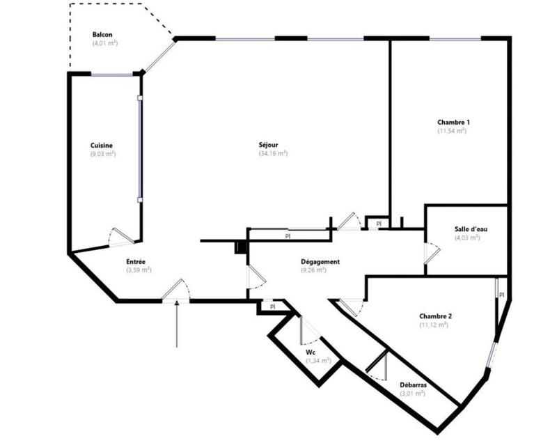 Appartement - 87 m² - 4 pièces