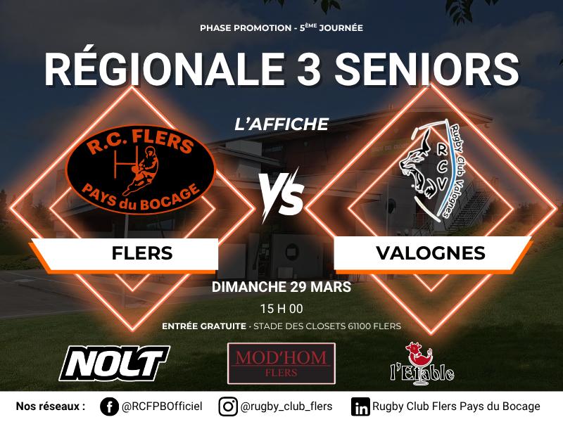 Rugby : Flers - Valognes
