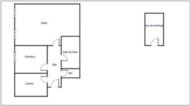 Appartement - 47 m² - 2 pièces