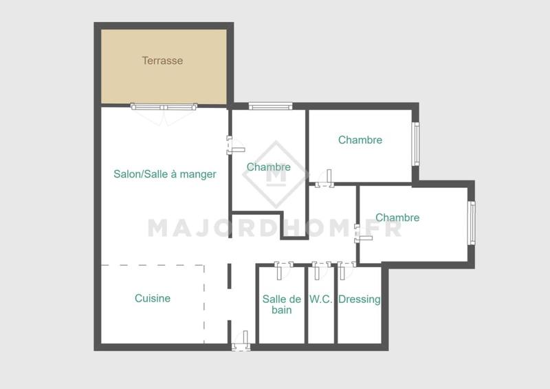 Appartement - 77 m² - 4 pièces