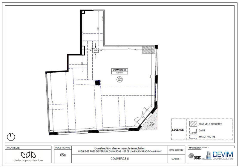 Local commercial - 168 m²