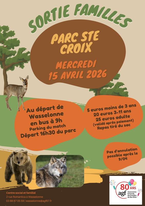 Sortie Familles au Parc de Ste Croix