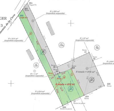 Terrain constructible - 815 m²