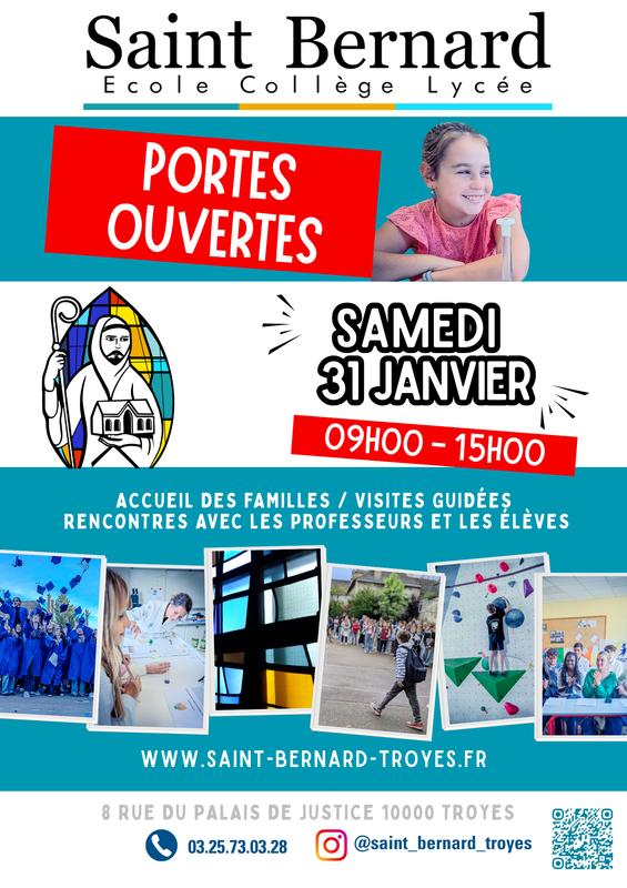 Journée "Portes Ouvertes" Ecole Collège Lycée Saint Bernard