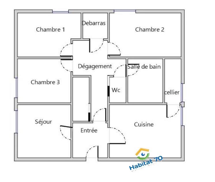 Appartement - 72 m² - 4 pièces