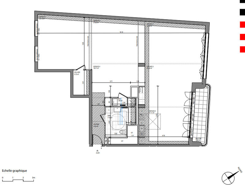 Appartement - 144 m² - 3 pièces