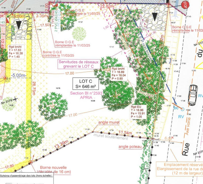 Terrain constructible - 646 m²