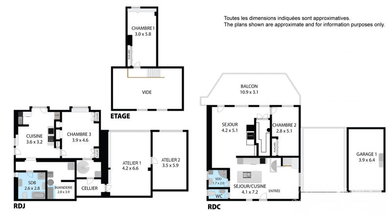 Châlet - 216 m² - 5 pièces