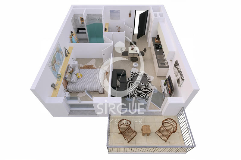 Appartement - 42 m² - 2 pièces