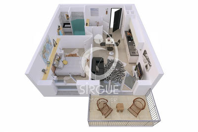 Appartement - 42 m² - 2 pièces