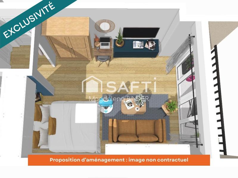 Appartement - 34 m² - 1 pièce