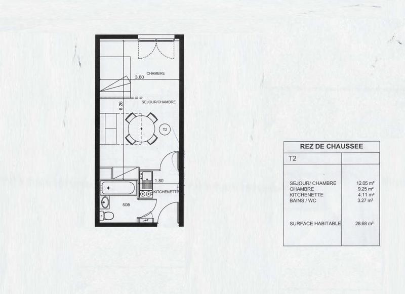 Appartement - 28 m² - 2 pièces