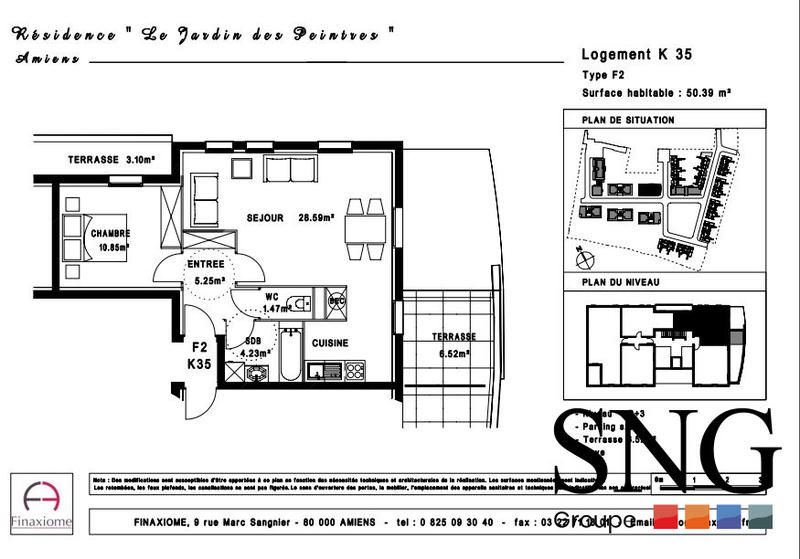 Appartement - 50 m² - 2 pièces
