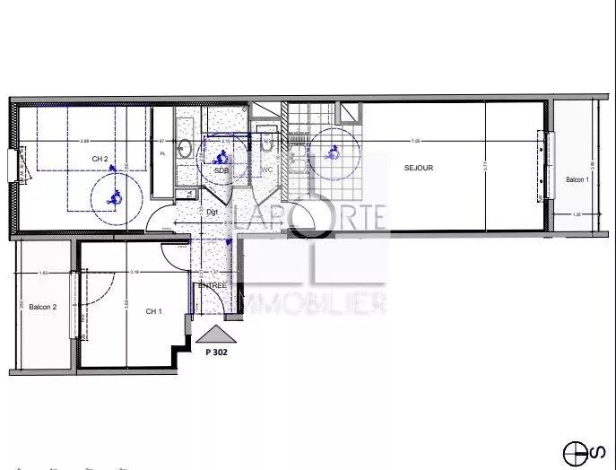 Appartement - 69 m² - 3 pièces