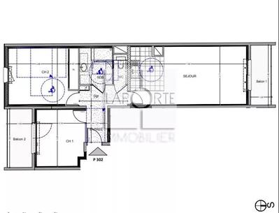 Appartement - 69 m² - 3 pièces
