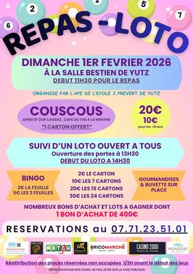 Loto de l'Ape de l'école Prévert de Yutz