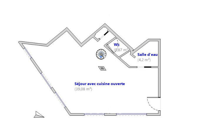 Appartement ancien - 67 m² - 3 pièces