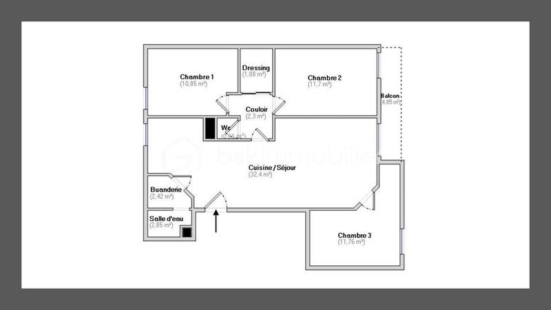 Appartement - 77 m² - 4 pièces