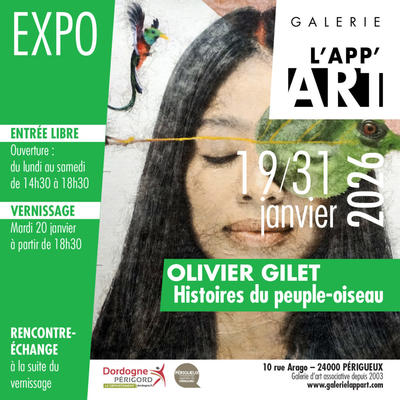 Exposition "Histoires du peuple-oiseau" de Olivier Gilet