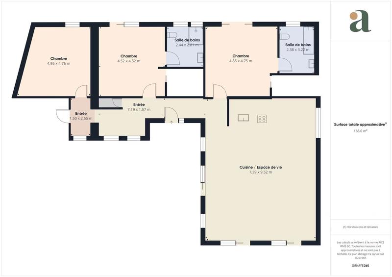 Maison - 186 m² - 4 pièces