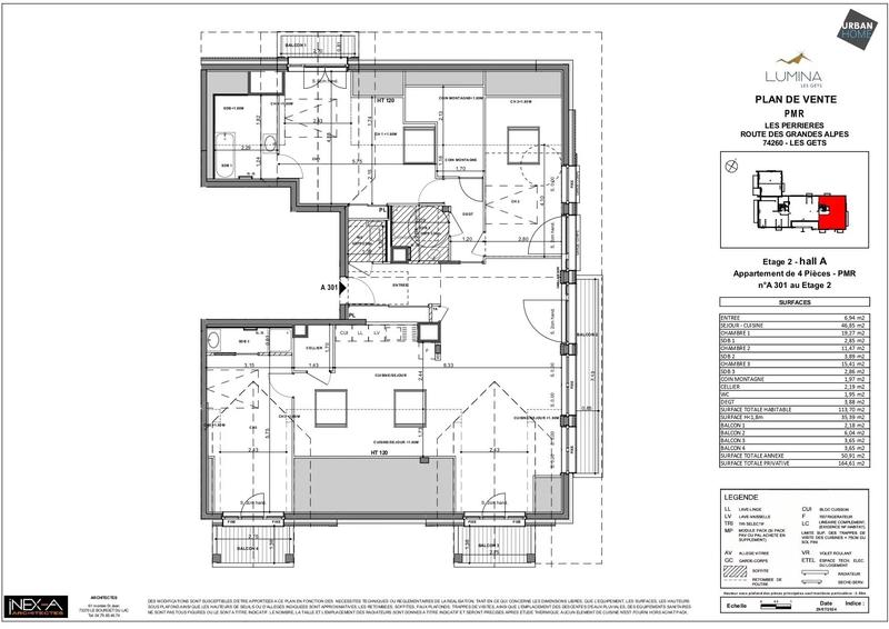 Appartement - 113 m² - 4 pièces