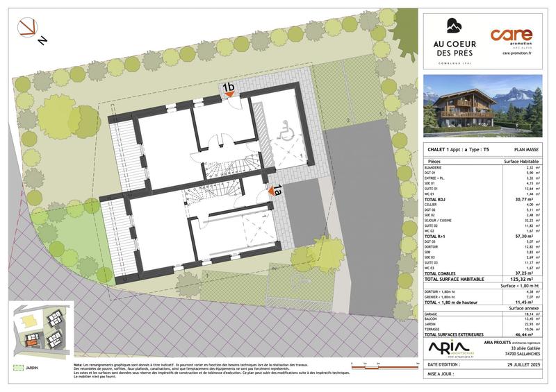 Appartement - 125 m² - 5 pièces