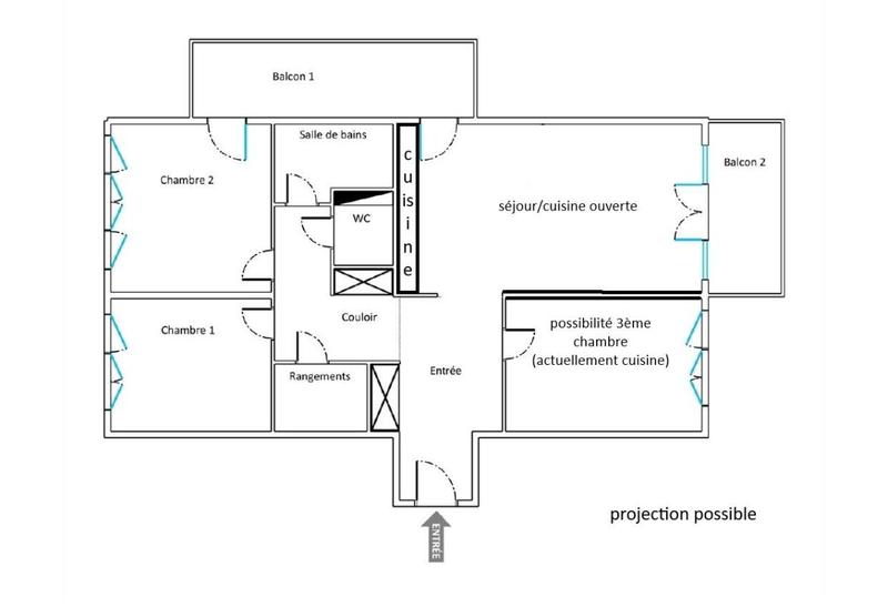 Appartement - 72 m² - 4 pièces