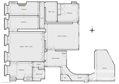 Appartement - 129 m² - 6 pièces