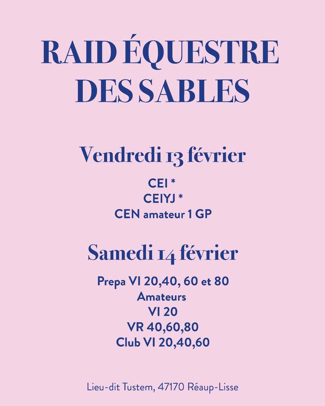 Raid équestre des sables