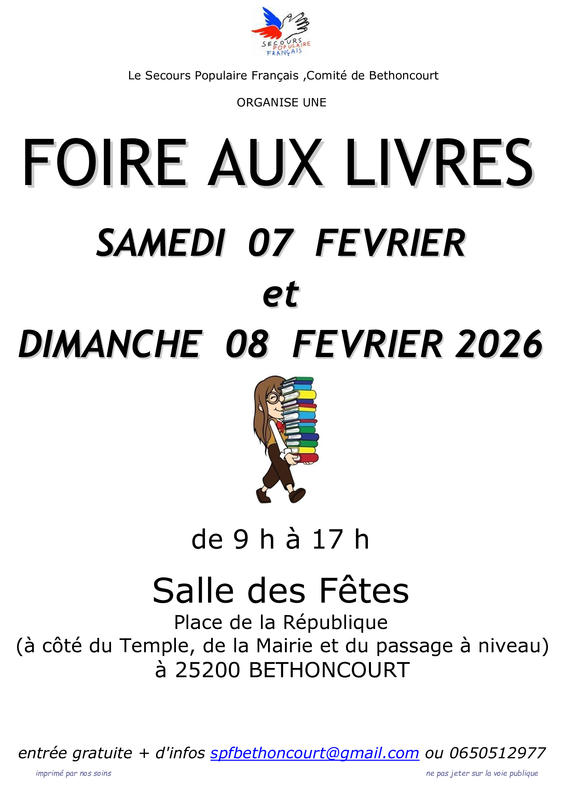 Foire aux Livres -Secours Populaire