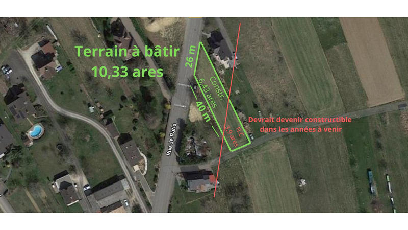 Terrain - 1 033 m²