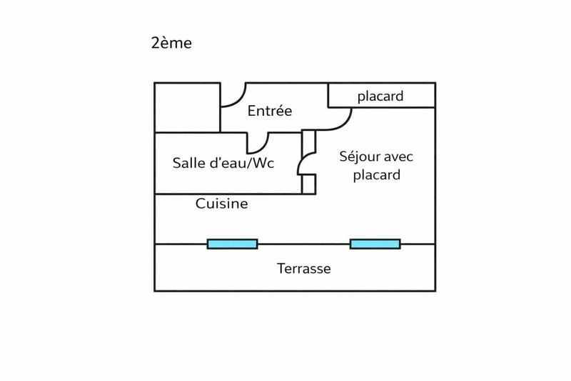 Studio - 23 m² - 1 pièce