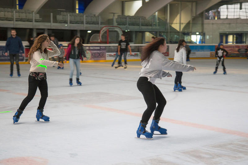 Bulles en folie à la patinoire