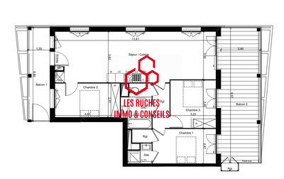 Appartement - 87 m² - 4 pièces