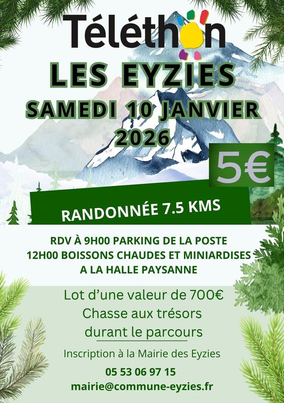 Randonnée au profit du Téléthon