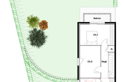 Maison - 80 m² - 4 pièces