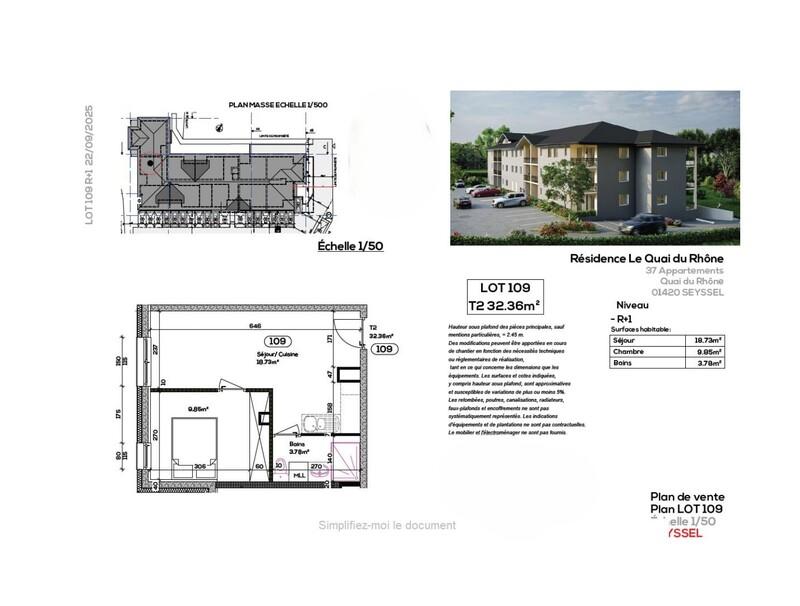 Appartement - 32 m² - 2 pièces