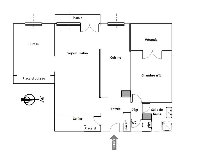 Appartement - 84 m² - 3 pièces